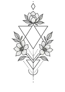 tattoovorlage-mit-floralen-und-geometrischen-elementen-steissbein