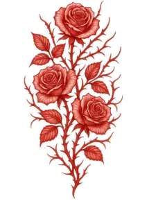 tattoovorlage-mit-roten-rosen-und-dornen