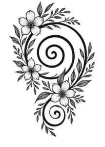 tattoovorlage-mit-spiralfloaralen-elementen