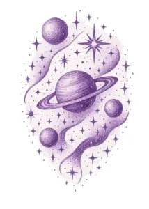 tattoovorlage-mit-sternen-und-planeten-in-galaktischer-anordnung