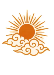 tattoovorlage-mit-stiliserter-sonne-und-wolken