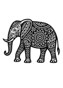 tattoovorlage-mit-stilisiertem-elefanten-und-mustern