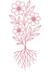 tattoovorlage-mit-stilisierten-blumen-und-wurzeln