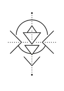 tattoovorlage-mit-stilisierten-geometrischen-symbolen-und-linien