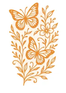 tattoovorlage-mit-stilisierten-schmetterlingen-und-floralen-akzenten