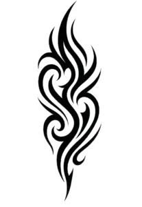 tattoovorlage-mit-tribal-artigem-design-und-geschwungenen-linien