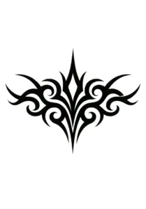 tattoovorlage-mit-tribal-motiv-und-geschwungenen-linien