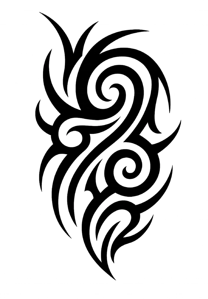 Tattoovorlage mit tribalem Design für Oberarm und Männer