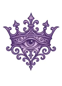 tattoovorlage-mystische-krone-mit-augen