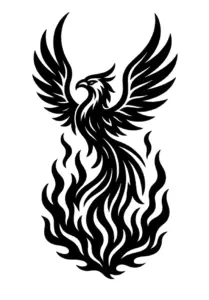 tattoovorlage-phoenix-in-flammen-symbol-fuer-wiedergeburt-kraft