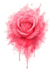 tattoovorlage-realistische-rose-in-wasserfarben