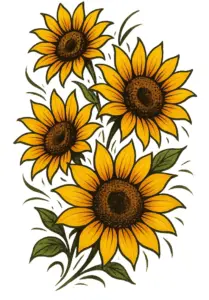 tattoovorlage-sonnenblumen-lebendig-und-bunt