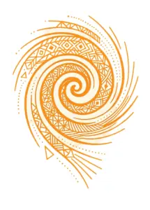 tattoovorlage-spiralmuster-geometrische-formen-in-orange