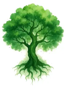 tattoovorlage-stilisiert-gruener-baum-mit-wurzeln