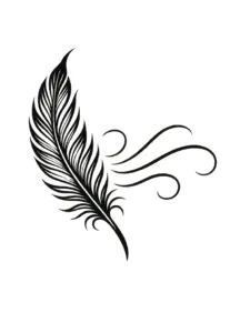 tattoovorlage-stilisierte-feder-im-wind-fuer-steissbein