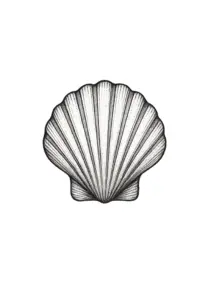 tattoovorlage-stilisierte-muschel-mit-details