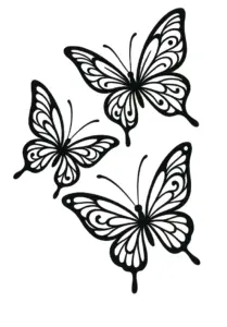 tattoovorlage-stilisierte-schmetterlinge-mit-filigranen-fluegeln