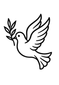 tattoovorlage-stilisierte-taube-mit-olivenzweig