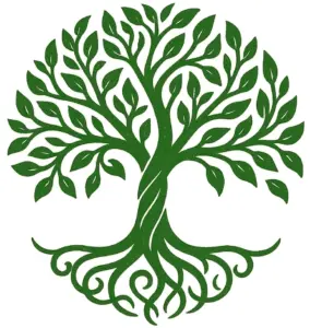 tattoovorlage-stilisierter-baum-mit-blaettern