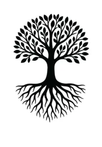 tattoovorlage-stilisierter-baum-mit-wurzeln-oberarm