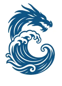 tattoovorlage-stilisierter-drache-mit-welle