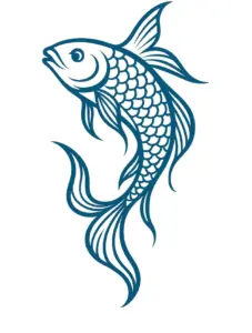 tattoovorlage-stilisierter-fisch-mit-eleganten-linien-fuer-wade
