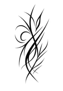 tattoovorlage-tribal-design-mit-dynamischen-linien