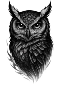 tattoovorlage-uhu-eindrucksvolle-ausstrahlung