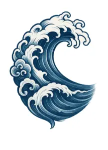 tattoovorlage-welle-japanische-elemente-tattoo-vorlage