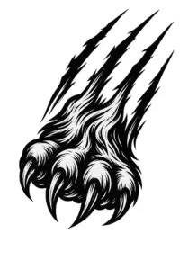 tattoovorlage-wolfspranke-mit-kratzspuren-kraftvoll-dynamisch