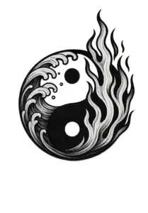 tattoovorlage-yin-yang-symbol-wasser-feuer-kraftvoll