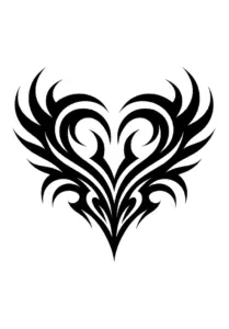 tribal-herz-design-fuer-brusttattoos