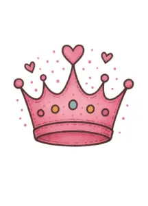 verspielte-krone-mit-bunten-punkten-und-herzchen