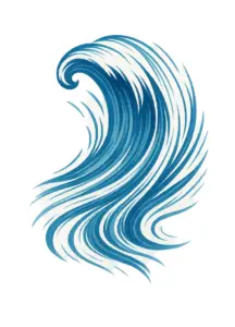 welle-mit-dynamischen-linien-fuer-tattoovorlage