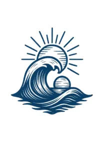 welle-und-sonnenuntergang-tattoovorlage-steissbein