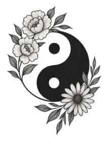 yin-yang-symbol-mit-floralen-elementen